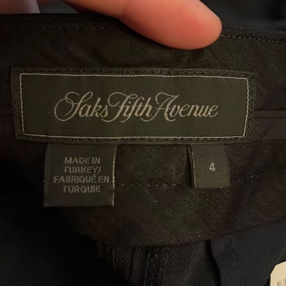 Saks Fifth Avenue navy blue size 4 slacks‎ - Tollegno 1900 #(1875) - Picture 4 of 4